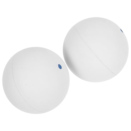 BESPORTBLE 2pcs Rubber Squash Training Balls Single Dot Elastic Bounce Indoor Reaction Trainer for Beginner Hand-Eye Coordination Practice