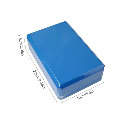 Yoga Blocks, Non-Slip Wedge Stretcher Block, High Density EVA Foam Brick, Lightweight Foam Yoga Block Strap, Exercise Accessories, for Yogas, Fitness, Pilates, Stretching, Toning Workouts - color: Dark Blue