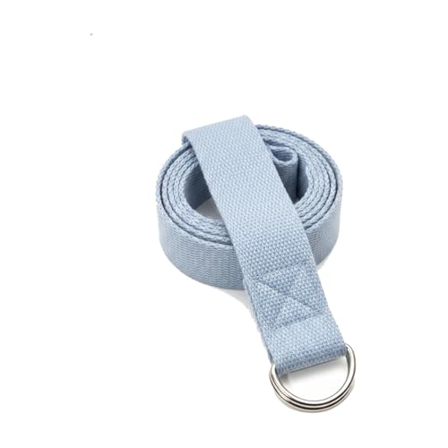 Yoga Stretch Strap, Polyester Exercise Strap for Flexibility Training and Assisted Stretches (1 PC) - color: Gray