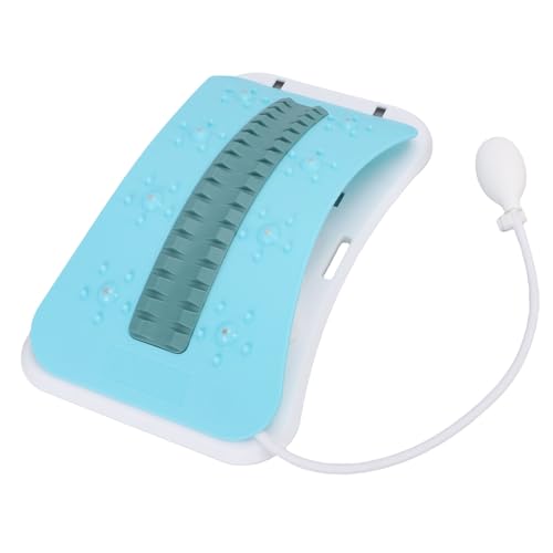 RiToEasysports Portable Back Stretcher, Ergonomic Lumbar Traction with Adjustable Arch, Lumbar Support Device for Home Gym Office Travel Use