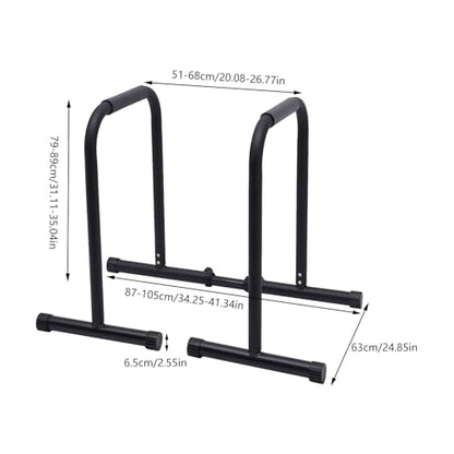 Dip Bar, Adjustable Dip Stand Station for Home Workout, Portable Parallel Bar, Heavy Duty Dip Stands for Home Gym