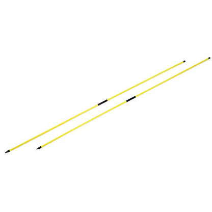 Keenso Alignment Stick, Epoxy Fiberglass Direction Stick 2 Section 48.23inch Foldable Rod, Putting Swing Posture Training Aid with PVC Tube for Practice