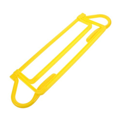 Adjustable Height Agility Speed Training Hurdles Set, Portable Foldable Football Soccer Drill Equipment for Athletes, Yellow Sprint and Jump Training Bars for Soccer and Basketball