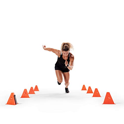 Speed Cones Training System for Agility, Speed, Drills and Athletic Sports Training, 10 Cones