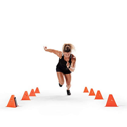 Speed Cones Training System for Agility, Speed, Drills and Athletic Sports Training, 10 Cones