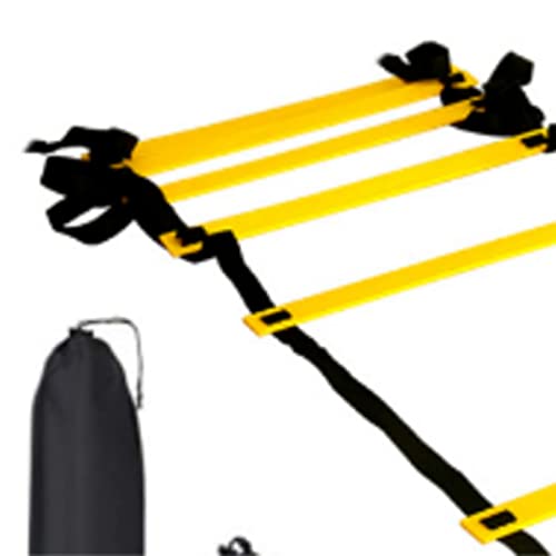 Alomejor Agility Ladder, 12 Rung 20ft Speed Training Equipment Set with Adjustable Rungs and Carrying Bag, for Soccer Sports and Agility Training