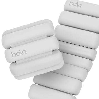 Bala Bangles Wrist & Ankle Weights for Women & Men, Home Gym Equipment - color: Bone, size: 2 LB
