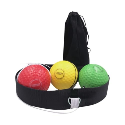 Boxing Reflex Ball Headband Reflex Ball on String with Headband Hand Eye Coordination Training Improve Reaction Speed Adjustable for Workout