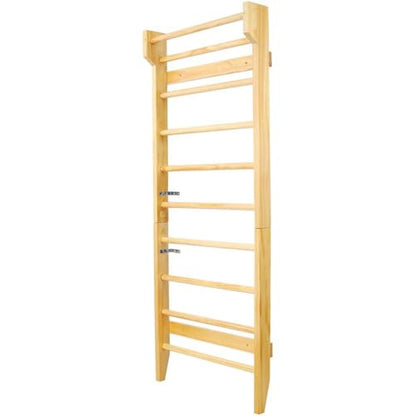 Gymnastics Wood Stall Bar, Wall-Mounted Swedish Ladder – Pull Up Bar for Strength & Flexibility – Ideal for Home Gym, Physical Therapy, Stretching, Yoga, Conditioning & Rehabilitation Exercises