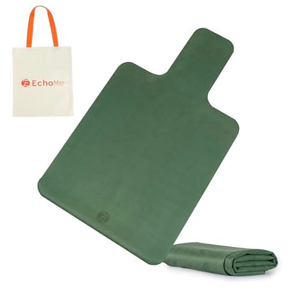Echome Non-Slip Pilates Reformer Mat with Mesh Bag – Sweat-Wicking, Lightweight, Fits Balanced Body/Merrithew/Aeropilates (38"x22") - color: Silent Deepwood