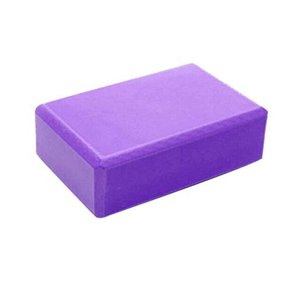 Yoga Blocks 2 Pack Supportive Latex-Free EVA Foam Yoga Blocks Set,Non-Slip Surface Lightweight High Density Yoga Blocks for Meditation Stretching Exercise Pilates - color: Purple