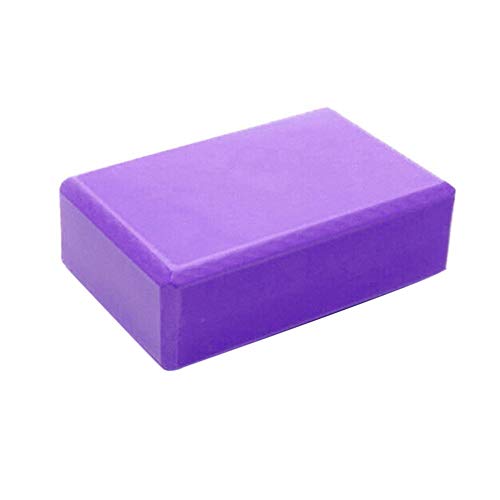 Yoga Blocks 2 Pack Supportive Latex-Free EVA Foam Yoga Blocks Set,Non-Slip Surface Lightweight High Density Yoga Blocks for Meditation Stretching Exercise Pilates - color: Purple