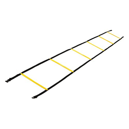 Speed Movement Ladder 2.6m | Fixed Rungs for Football/Basketball/Soccer Training | Portable Training Equipment with Carry Bag