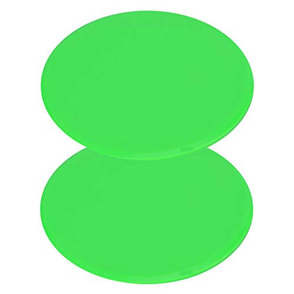Premium Fast Speed Slide Plates Discs Whole Body Core Workout Equipment for Home Gym Fitness Training Green 2Pcs Set