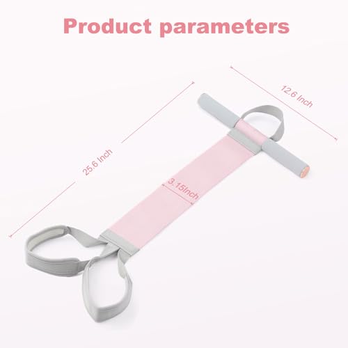 Women Workout Resistance Band with Handle and Pedal, Non-Slip Elastic Bands, 120lb Physical Therapy Bands