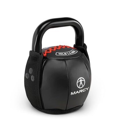 Marcy Strength Training Soft Kettlebell with Handle for Weightlifting, Conditioning, Strength and core Training 10 lbs - 40 lbs