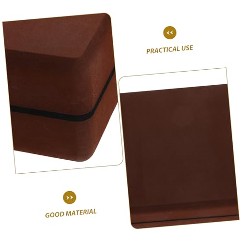 Thickened Non-slip Yoga Block for Pilates and Fitness High Density Foam Brick for Stability Flexibility and Balance Support in Exercise and Meditation Easy to Clean Brown Yoga