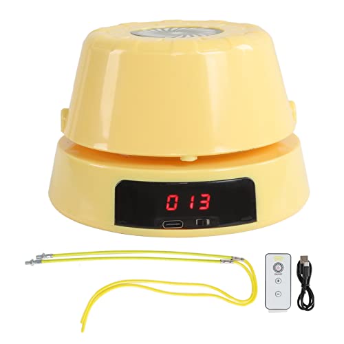 ciciglow Jump Rope Machine with Remote, Jump Workout Entertaining Interaction Rope Skipping Machine for Family, Office, Gym, Party - color: Yellow