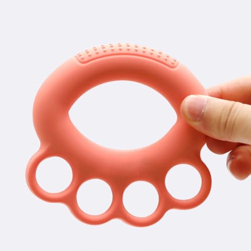 3pcs Hand Training Ring Grip Strengthener Set, Silicone Finger Exerciser Massage Grip Circles with 10lb Pink, 20lb Mint Green, 30lb Orange Resistance for Hand Strength,