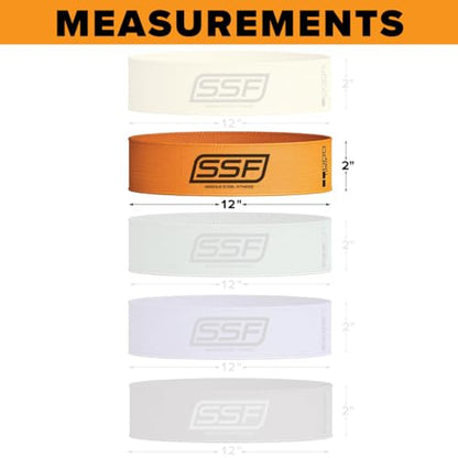 Serious Steel Fitness Fabric Mini Loop Non-Slip Resistance Band Set | Warm-Up, Physical Therapy, Glute Training, Speed and Agility Exercise Bands - color: Level 2 - Light (Orange)