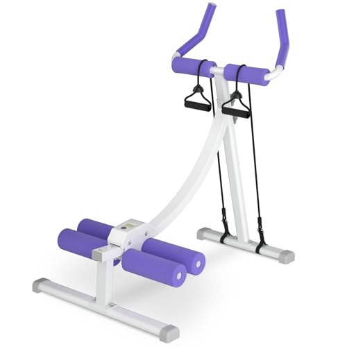 Home Gym Systems Ab Machine, Ab Workout Equipment, Adjustable Ab Trainer Machine for Abs Workout at Home Gym, Foldable, Knee Protection, Abdominal Trainer for Stomach