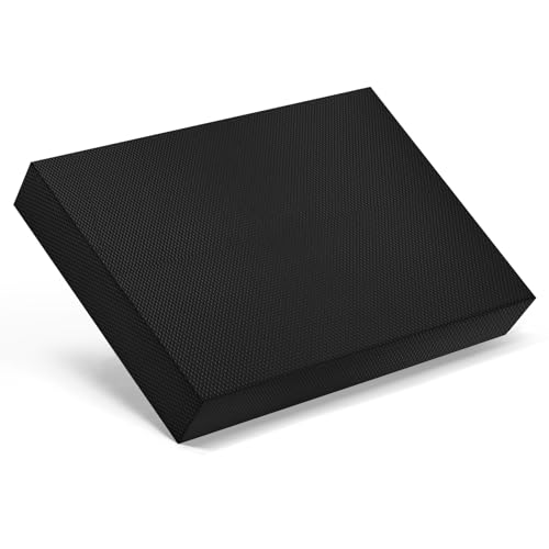 High-Density Balance Pad for Exercise,Non-Slip Foam Mat for Pilates, Fitness,Yoga, Core Training Physical Therapy, Knee Pad for Floor - color: Black - XL - 20" x 16" x 2.5"