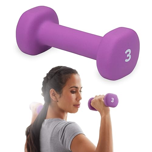 Gaiam Dumbbell Hand Weight (Sold in Singles) - Neoprene Coated Exercise & Fitness Dumbbell for Home Gym Workouts and Strength Training - Free Weights for Women and Men