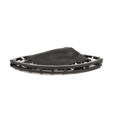 Foldable Mini Trampoline Fitness Rebounder for Home Gym Workouts – with 5-Level Adjustable Handle, Heavy-Duty Steel Frame, Portable Design, and Supports up to 440 Pounds