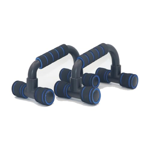 Push-Up Stands with Foam Handles, Steel Frame for Wrist Support and Deep Range of Motion, Stable Floor Exercise Bars for Home Workouts (1 Pair)