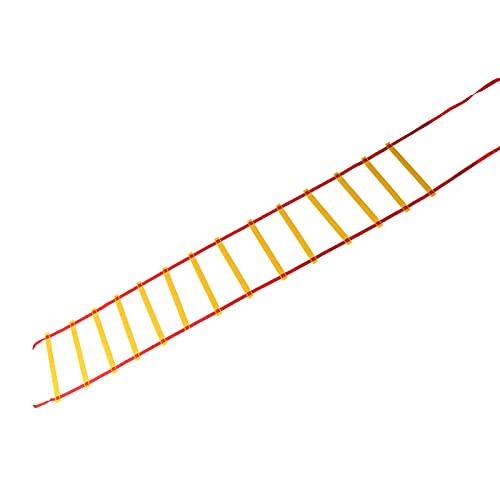 Coordination Ladder 7M 14 Rungs | Speed Training Ladder for Soccer/Football/Exercise | PP Plastic with Storage Bag | Portable Sports Equipment for Athletic Drills