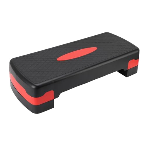 Adjustable Height Exercise Step Aerobic Platform 3-12 Inch Step Adjustable for HIIT Aerobics Rehabilitation with Space Saving Space Design Compact Non-Slip Base for Full Body Workout