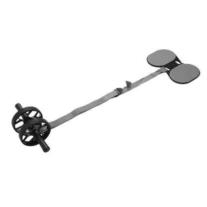 Abdominal Wheel Roller with Automatic Resilience, Knee Pad & Pull Strap, Dual Wheel Ab Workout Equipment for Home Gym