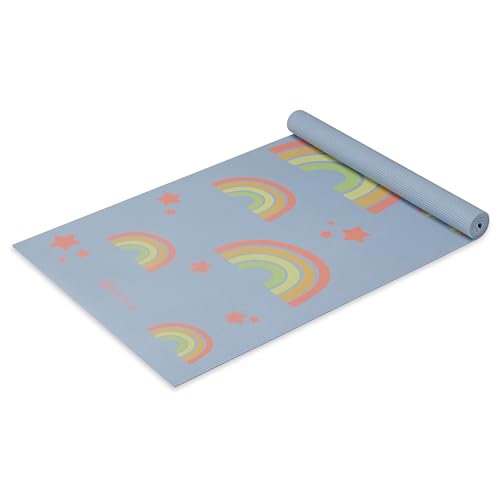 Gaiam Kids Yoga Mat Exercise Mat, Yoga for Kids with Fun Prints - Playtime for Babies, Active & Calm Toddlers and Young Children