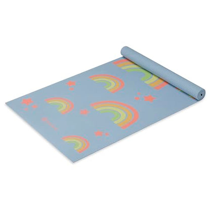 Gaiam Kids Yoga Mat Exercise Mat, Yoga for Kids with Fun Prints - Playtime for Babies, Active & Calm Toddlers and Young Children