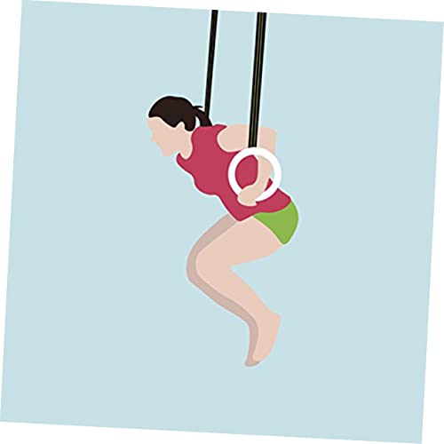 KOMBIUDA Adjustable Wooden Gymnastic with Straps for Full Body Strength Training Non- for Workouts and Core Exercises for Home Fitness and Cross-Training