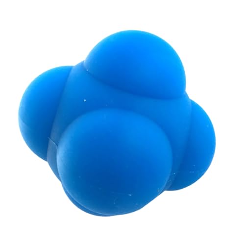 Hexagonal Silicone Reflex Ball for Agility Training Random Bounce Reaction Sphere for Speed and Coordination Bounce Ball for Men and Women Fitness and Rehabilitation