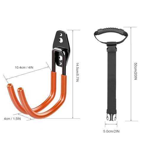 Battle Rope Wall Mount Kit, Gym Wall Ropes Anchor TRX Wall Mount, Heavy Duty Storage Hook Body Weight Strength Training Bracket,Yoga Swings Ceiling Mount Anchor