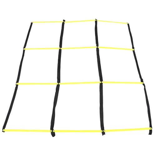 Kisangel Football Ladder: Nine-Square Agility Ladder for Soccer Training - Athletic Speed Training Tool for Footwork - Football Agility and Fitness Workouts Supply