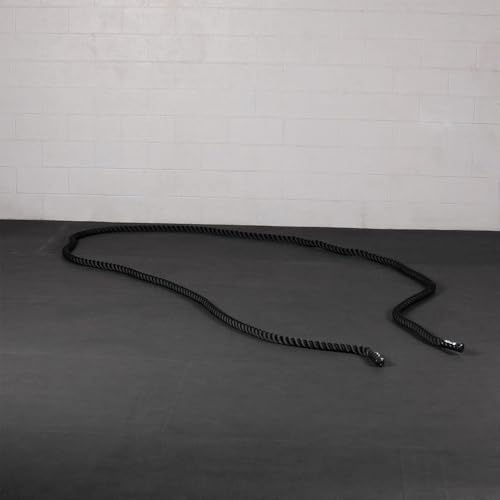 Titan Fitness Battle Rope 40ft x 2in, Poly Dacron Heavy Rope for Home Gym Conditioning Workouts, Cross-Train, Strength Training Exercises