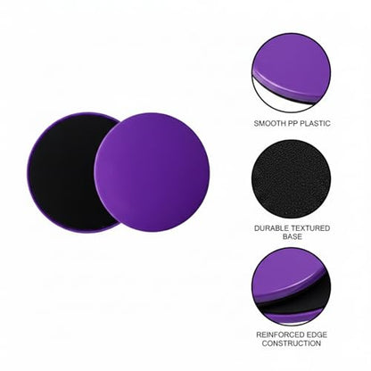 Core Sliders Gliding Disc for Home Fitness, 6.8-Inch PP Plastic Exercise Tool for Hardwood or Carpet (1 PC)