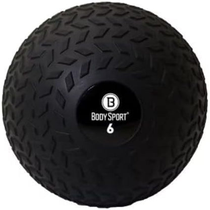 Body Sport Slam Ball with Tread Surface, Versatile, Workout Training, Strength Building, Improve Muscle Mass - size: 6.0 Pounds
