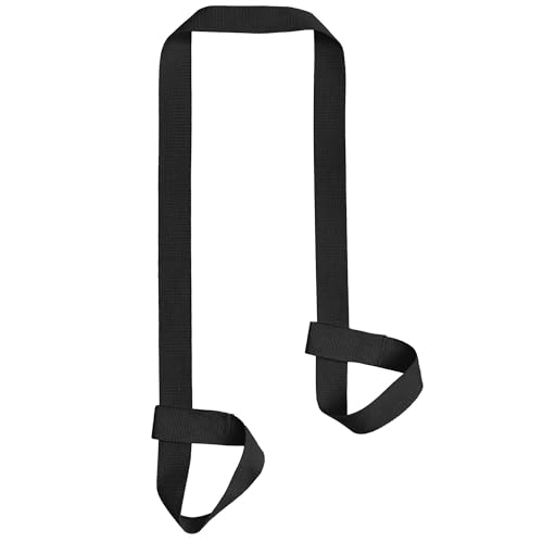 Yoga Mat Strap, Adjustable Durable Yoga Mat Carrier & Stretching Strap, Multiple Color Choices - color: Black(style B), size: 5.9feet