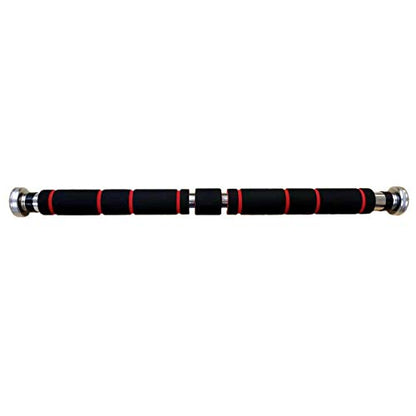 FixtureDisplays® Chin Up Bar Pull Up Bar Doorway Home Gym Exercise Strength Fitness Screw Fasten to Door Frame Twist Bar to Extend 18490-NPF