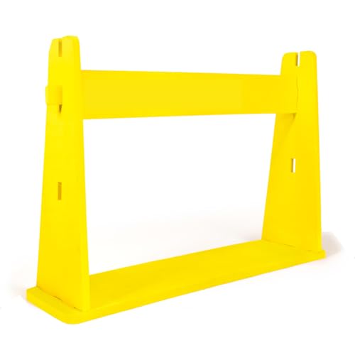 FORZA METIS Junior Foam Hurdles [Set of 4] – Adjustable Speed Training Hurdles for Young Athletes – Choice of 4 Vibrant Colors - color: Yellow