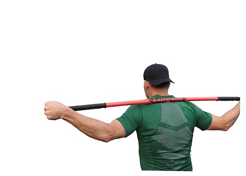 Stretch Stick, flexibility trainer, and mobility aid - color: Forest, size: 66 inches