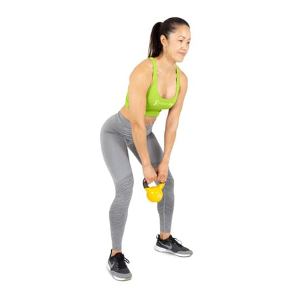 ProsourceFit Vinyl Coated Cast Iron Kettlebells for Full Body Fitness Workouts