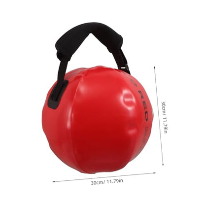 Workout Sandbag Kettlebell with Handle 30x30cm Red Water-fillable Weight Bag for Strength Training Home Gym Fitness