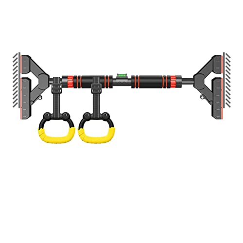 Chin Up Bar Portable Door Frame Pull-up bar, no Screw Wall-Mounted Steel Fitness Horizontal bar, Multi-Function Strength Training Equipment for (Size : 130-160cm/51.2-63")