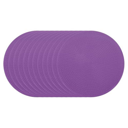 PATIKIL Spot Markers, Non-Slip Floor Dots Agility Markers Flat Field Cones Poly Dots - color: Purple