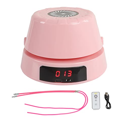 ciciglow Jump Rope Machine with Remote, Jump Workout Entertaining Interaction Rope Skipping Machine for Family, Office, Gym, Party - color: Pink